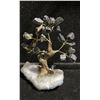Image 1 : 4" BLACK TOURMALINE BONSAI TREE ON AMETHYST BASE