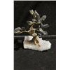 Image 2 : 4" BLACK TOURMALINE BONSAI TREE ON AMETHYST BASE