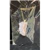 Image 2 : CLEAR QUARTZ NECKLACE $289.88, AND ROSE QUARTZ EARRINGS $289.88