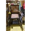 Image 1 : VINTAGE WHEEL CHAIR *SEAT DAMAGE*