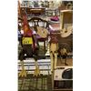 Image 2 : SHELF LOT OF ASSORTED WOODEN CARVINGS INCLUDING; ROOSTER, MOOSE, HUMPTY DUMPTY AND MORE