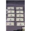 Image 2 : LOT OF 21 AMERICAN 1 DOLLAR BILLS