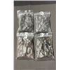 Image 1 : 4 BAGS OF ASSORTED TUMBLED GEMS INCLUDING; SMOKY QUARTZ, GARNET, AND HEMATITE