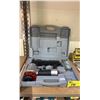 Image 2 : SHELF OF BYNFORD CROWN STAPLER, DAKOTA BRAD NAILER AND ASSORTED STAPLES AND NAILS