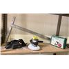 Image 1 : SHELF OF BRAD NAILER, POWER PLANNER, POLISHER AND MEASURING SQUARE