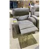 Image 2 : GREY ROCKING FABRIC RECLINER *FOOT REST UNATTACHED*