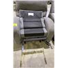 Image 3 : GREY ROCKING FABRIC RECLINER *FOOT REST UNATTACHED*