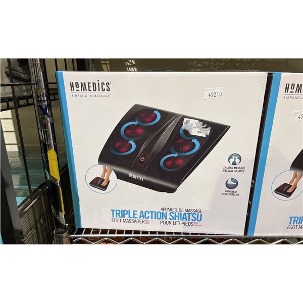 HOMEDICS TRIPLE ACTION SHIATSU FOOT MASSAGER