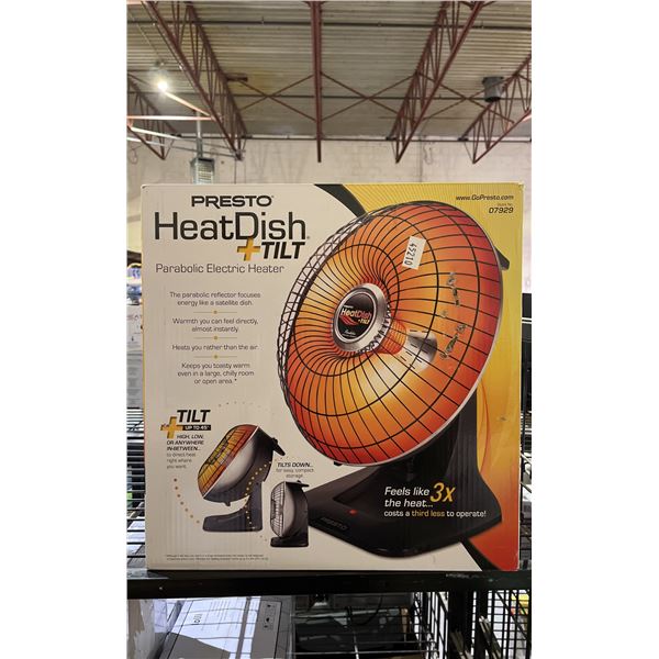 PRESTO HEATDISH+TILT PARABOLIC ELECTRIC HEATER