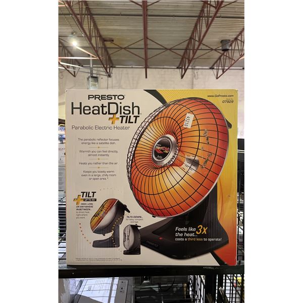 PRESTO HEATDISH+TILT PARABOLIC ELECTRIC HEATER