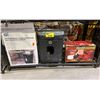 Image 1 : SHELF OF HP SHREDDERS AND MOTOR TREND LED LIGHT *UNKNOWN WORKING CONDITION*