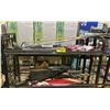 Image 1 : 2 SHELVES OF GOLF CLUBS, BASEBALL BAT, UMBRELLAS AND MORE