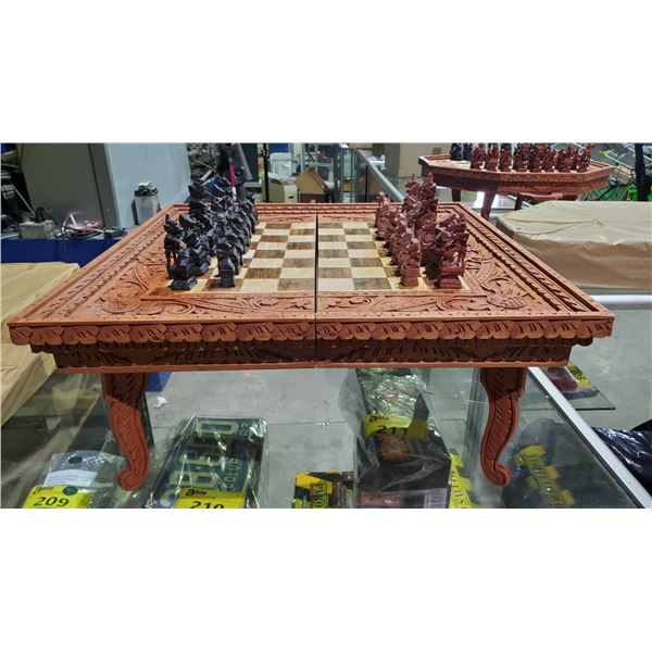 SOPHISTICATED INDONESIAN CHESS set in precious Champaca wood EUR 360,00 SOPHISTICATED INDONESIAN CHESS set in precious Champaca wood EUR 360,00