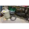 Image 1 : LOT OF 2 CAMPING STOVES AND PROPANE TANK