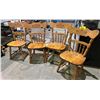Image 1 : 4 WOODEN DINING CHAIRS