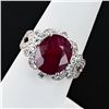 Image 2 : 6.53 ctw Ruby and 0.56 ctw Diamond Platinum Ring (GIA CERTIFIED)