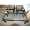 Image 1 : 3pc Glass top Coffee Table Set