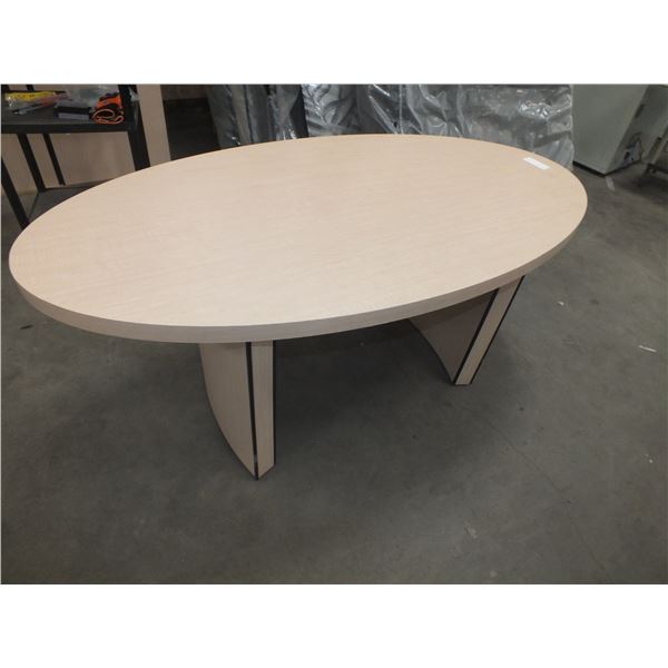 Oval Wooden Table