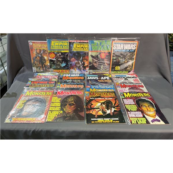 LOT OF ASSORTED STAR WARS COMIC BOOKS & MAGAZINES