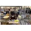 Image 2 : LOT OF WALNUT AND BEAR COOKIE JARS, ELEPHANT FIGURES AND MORE