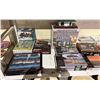Image 2 : SHELF LOT OF MINIATURE WORLD ITEMS INCLUDING; BATTLEFIELD IN A BOX PAINTED TABLE TOP TERRAIN,