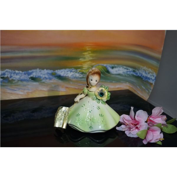 Vintage porcelain figurine, May Joseph collectibles