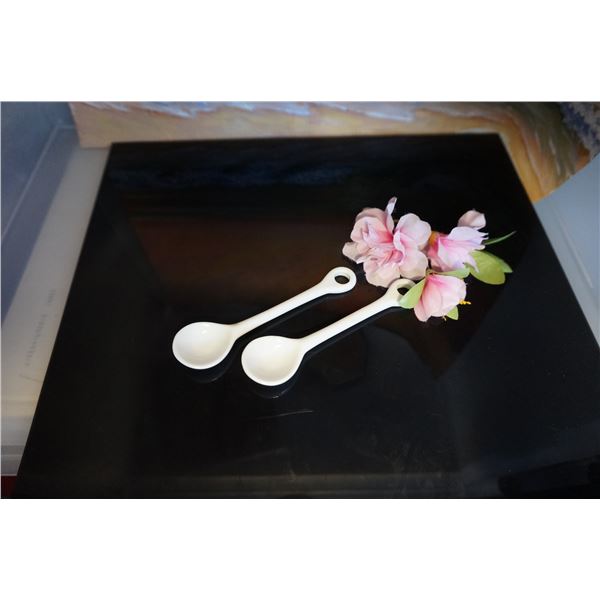 Vintage porcelain teaspoons