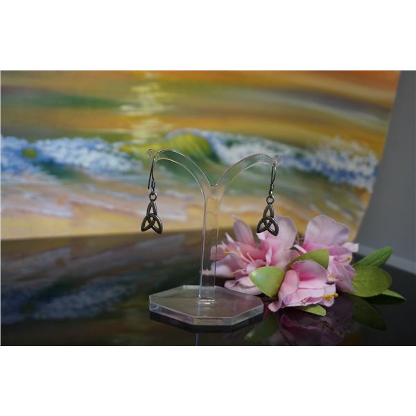 Vintage Celtic silver earrings