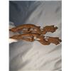 Image 9 : Pair of Asian handcurved wood spoon and fork