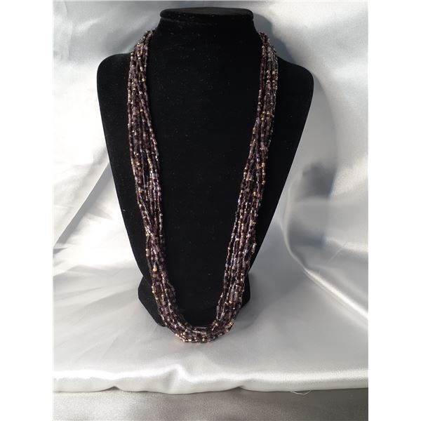 Vintage Czech glass beaded necklace