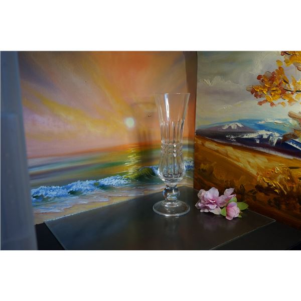 Vintage mid century Crystal Vase
