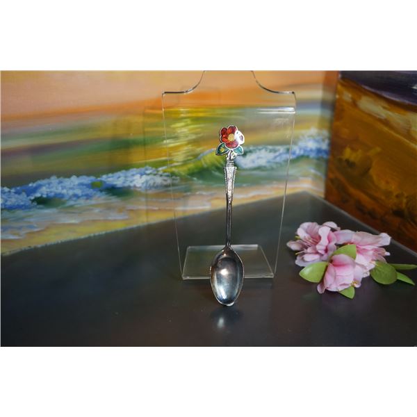 vintage Alberta Wild rose souvenir spoon