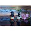 Image 3 : Native American Indian Salt and Pepper Shakers ~ Vintage Ceramic Souvenir Indian Chief