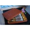 Image 6 : Antique Germany  silver forks, 800 Silver Handle and Brass 12 Fork Set, with original box,