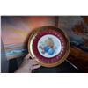 Image 1 : Limoges Rehausse Main Painted Plate, Still life with pineapple and plumps,Cabinet Plate