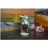 Image 4 : Vintage Porcelain figurine & frame plaque, 1960’s Napco Japan Vagabond Porcelain boy with bird