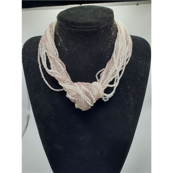 Vintage Czech glass beaded choker