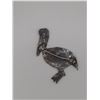 Image 2 : Vintage silver brooch pelican with abalone shell