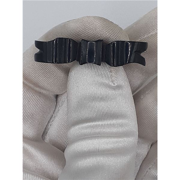 Victorian Jet morning brooch