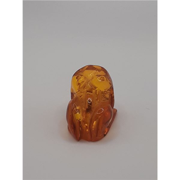 Antique Asian Amber frog figurine