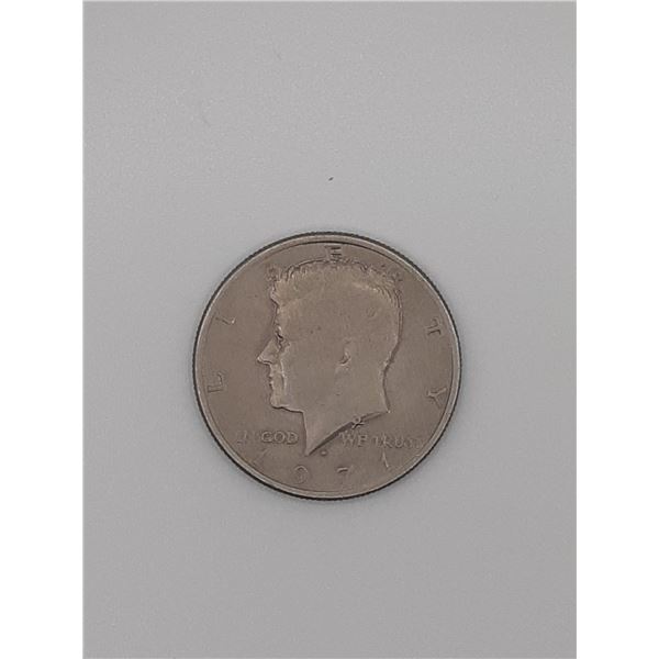 silver coin half dollar 1971, Kennedy