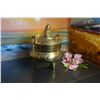 Image 1 : Vintage Solid brass Asian Censer with haracter mark at the bottom