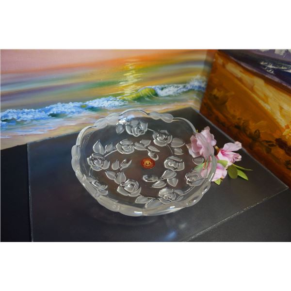 Vintage German Original Waltherglass candy bowl