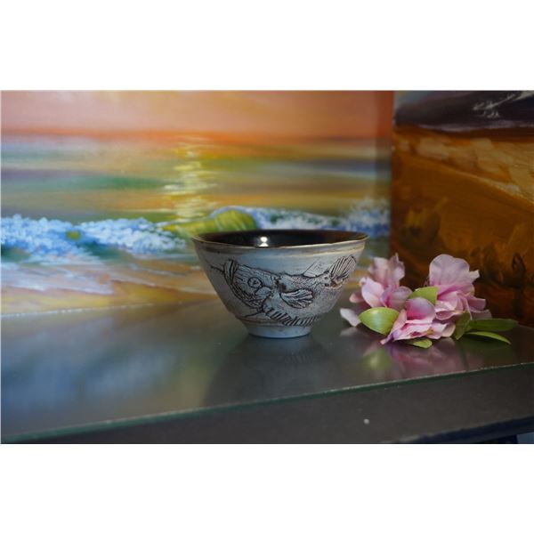 Vintage ceramic bowl, asian ceramic decor,oriental bowls with glaze, oriental decor,