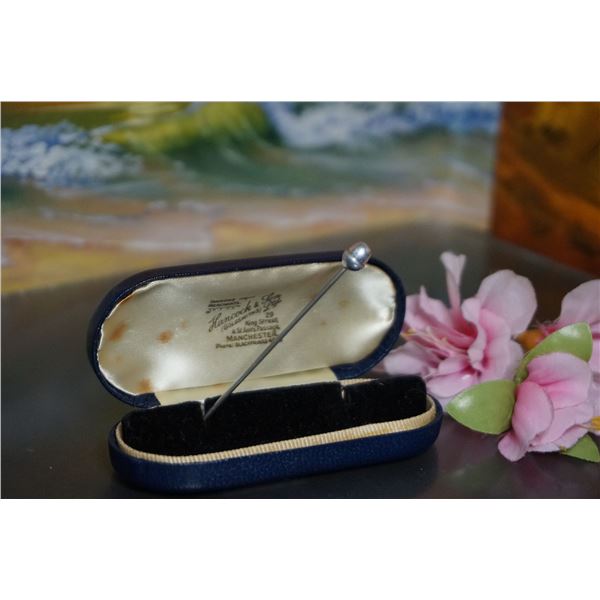 Victorian silver Acorn pin