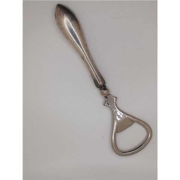 Vintage silver bottle opener