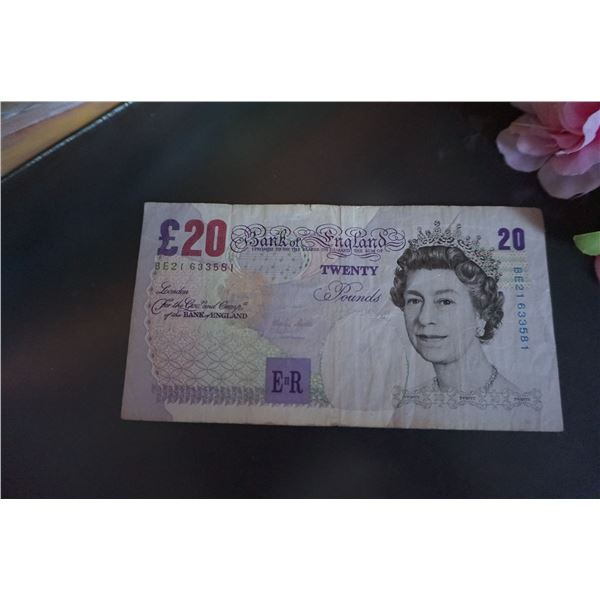 20 Pounds - Elizabeth II Sir Edward Elgar