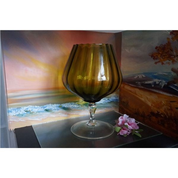 extra large vintage glass decor