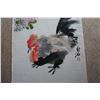 Image 3 : Vintage Asian Silk scroll with hand painted rooster
