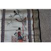Image 3 : Vintage Asian embroidered scroll with geisha
